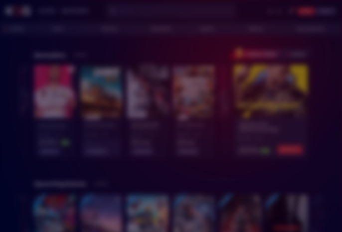 Blured shop homepage screen